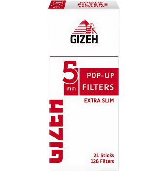 GIZEH - Pop-up Filter Sticks Extra Slim (126 Stück)